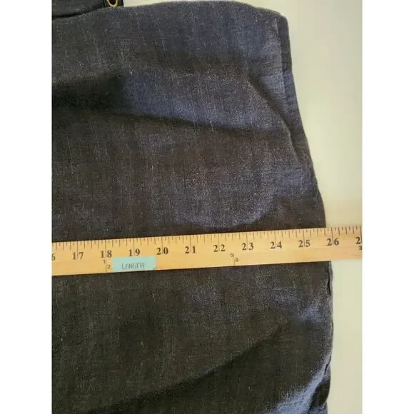 CAROLE LITTLE Black Linen Blend Very Lightweight V-Neck Top SZ 1X - Picture 8 of 8